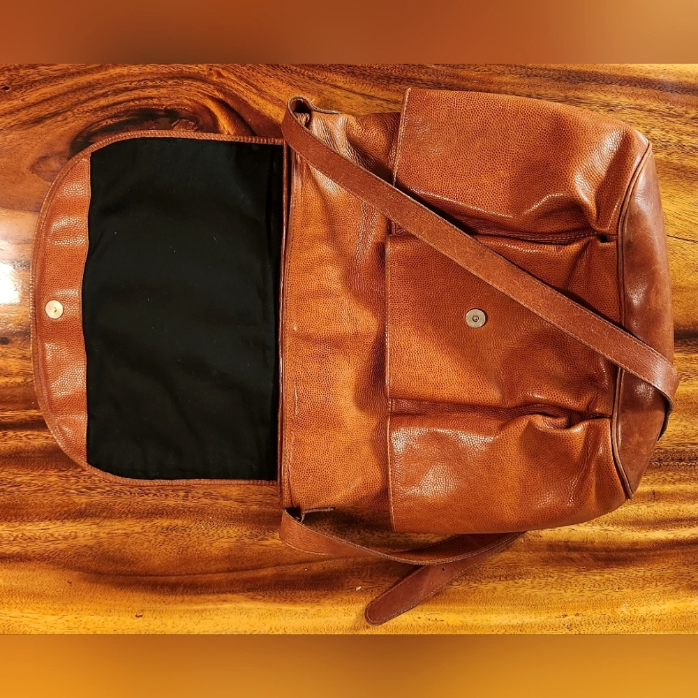 Brown Vintage Levenger Messenger Bag